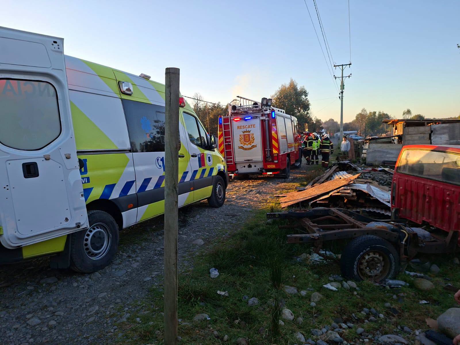 Hombre cayó a pozo de tres metros en sector Senda Sur de Puerto Montt