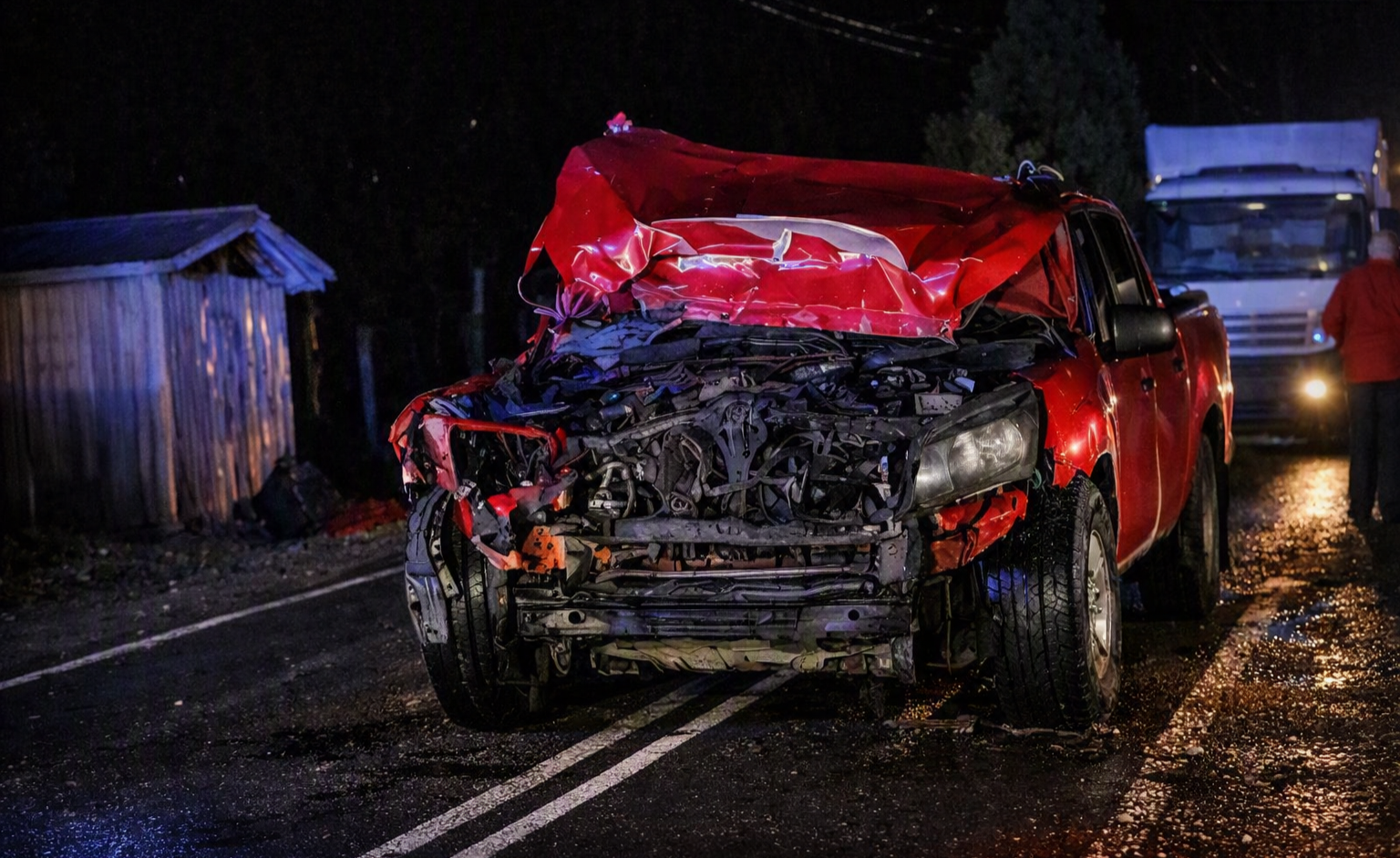 Dos potrillos muertos y un conductor lesionado tras violenta colisión en Calbuco