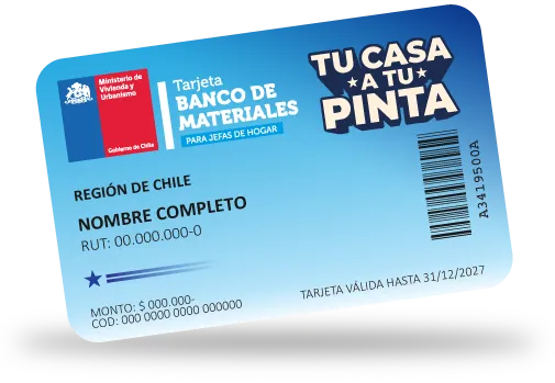 MINVU ABRE POSTULACIONES A TARJETA BANCO DE MATERIALES PARA JEFAS DE HOGAR