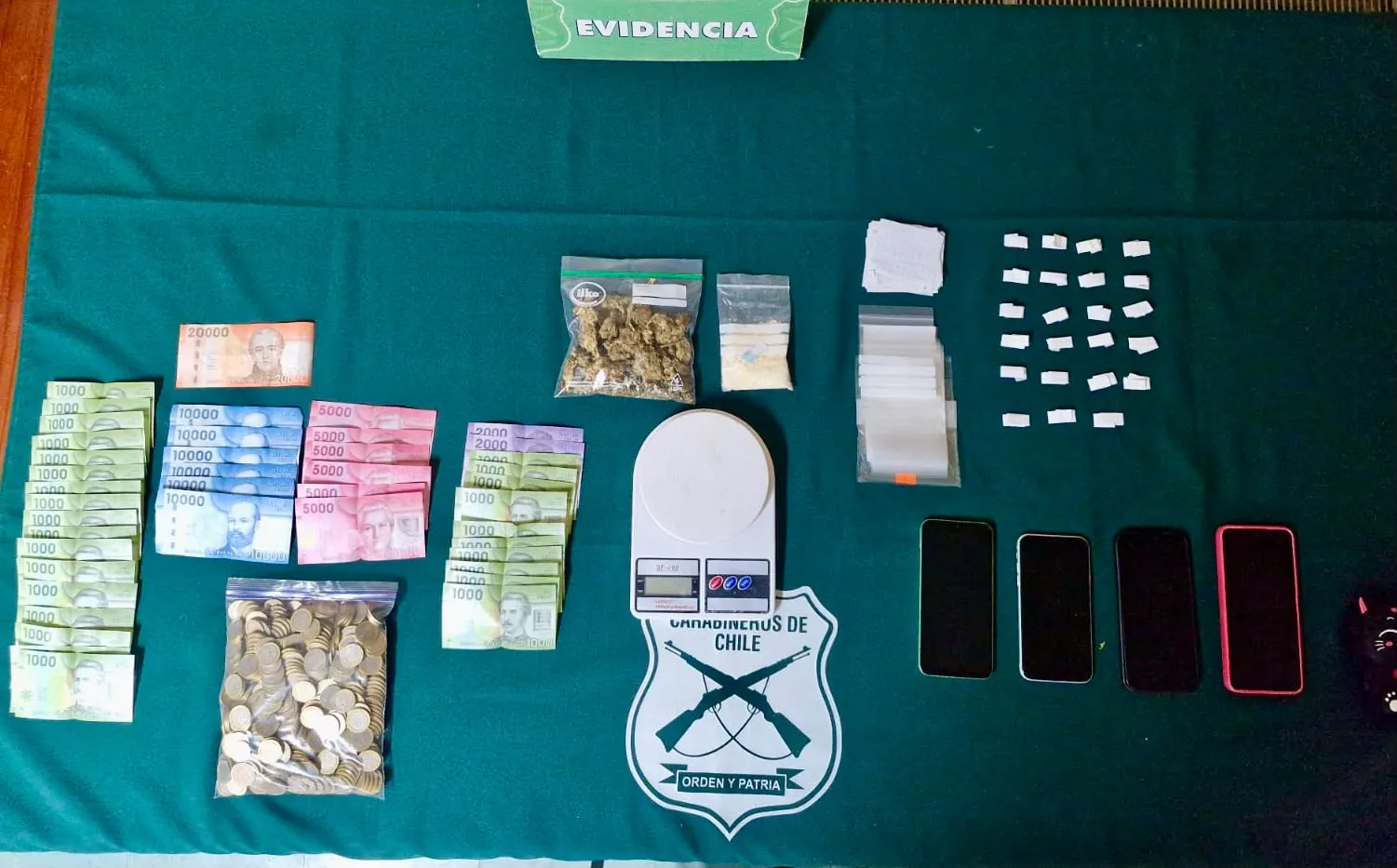 INCAUTAN DROGAS, DINERO Y BALANZA DIGITAL EN OPERATIVO